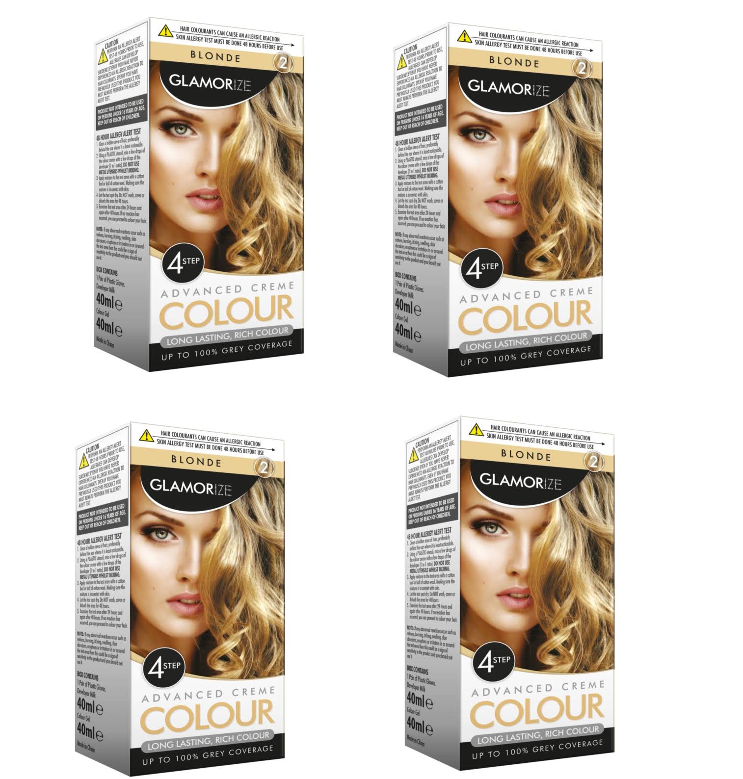 Glamorize Salon Formula Permanent Creme Hair Colour - 2 Blonde