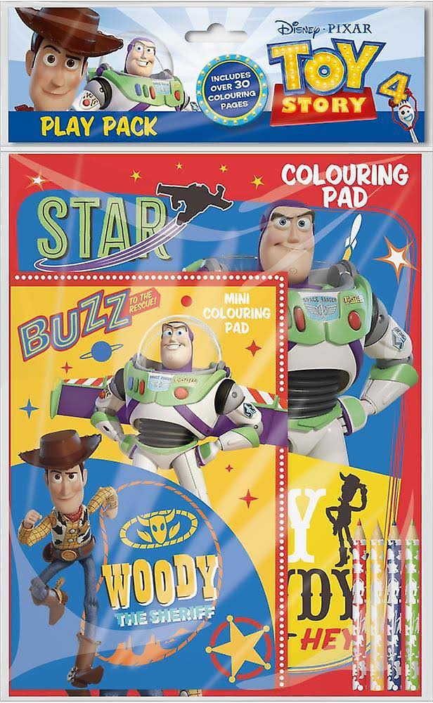 Disney Pixar Toy Story 4 Play Pack Colouring Pads & Pencils