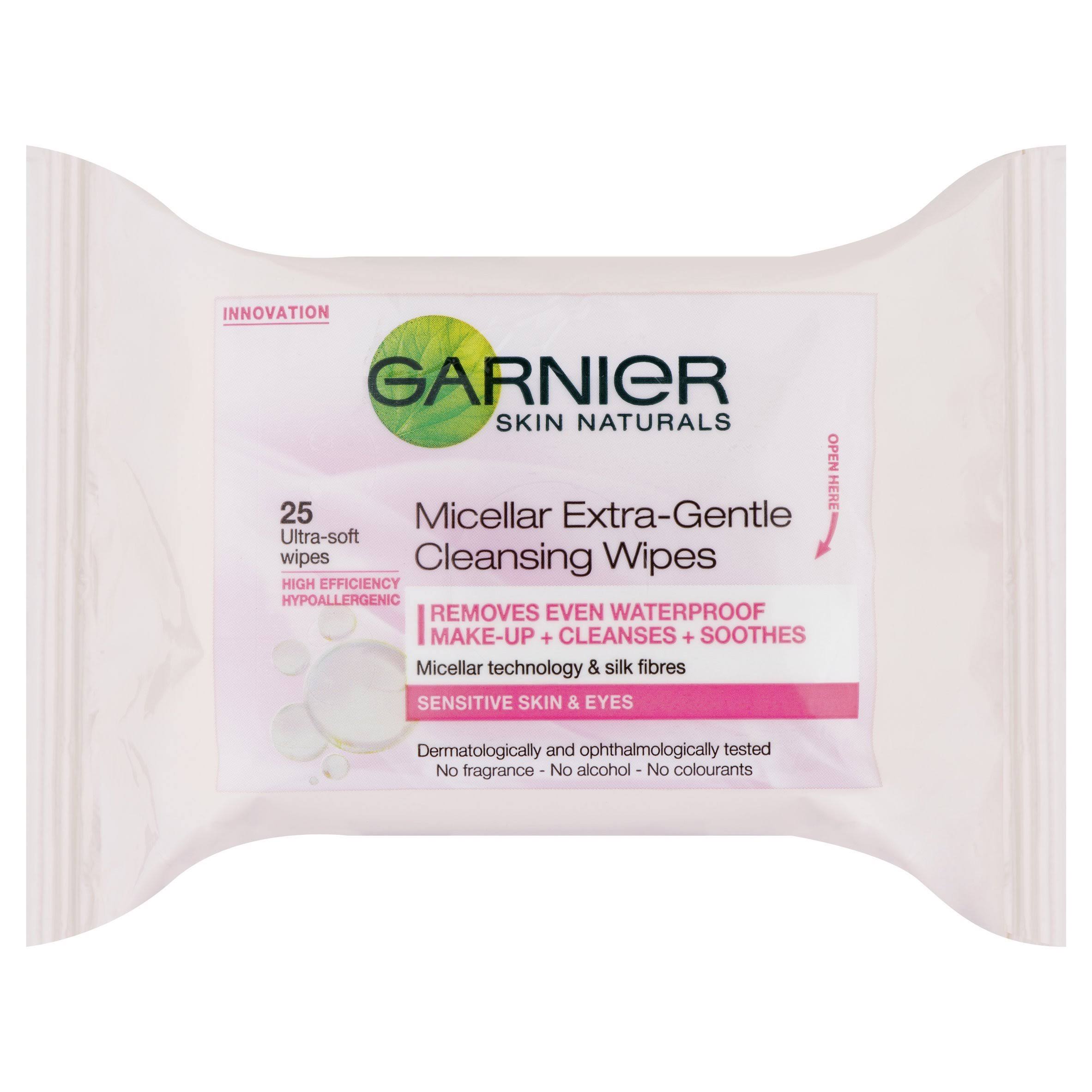Garnier Micellar Extra Gentle Cleansing Wipes - 25ct