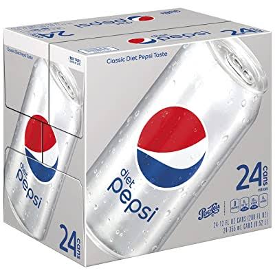Diet Pepsi Cola Caffeine Free Soda - 24 Cans, 8.52l
