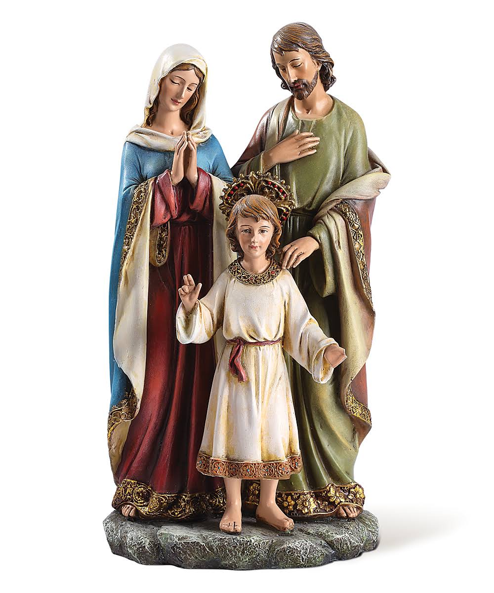 Roman Holy Family With Child Joseph Studio - 9.75"