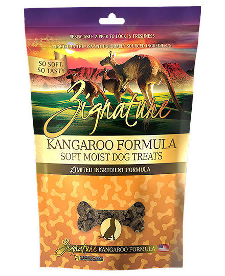 Zignature Kangaroo Formula Soft Moist Treats for Dogs 4 oz.
