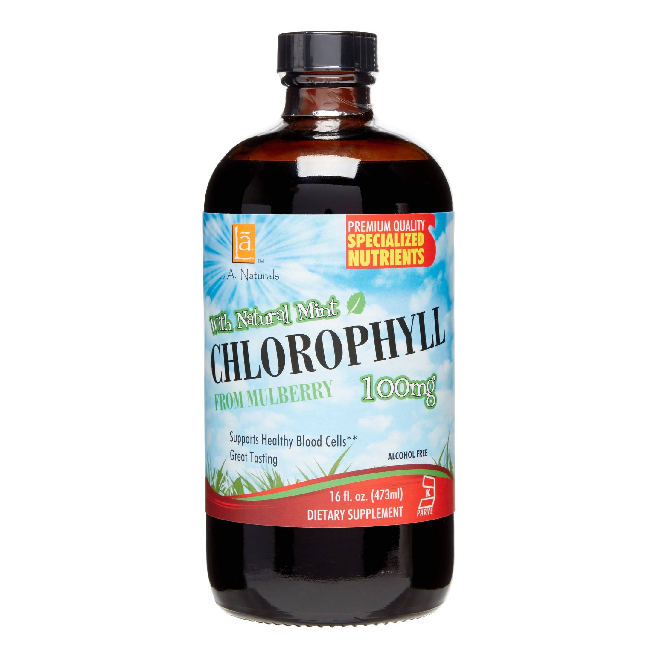 L A Naturals Chlorophyll With Spearmint Supplement - 16oz