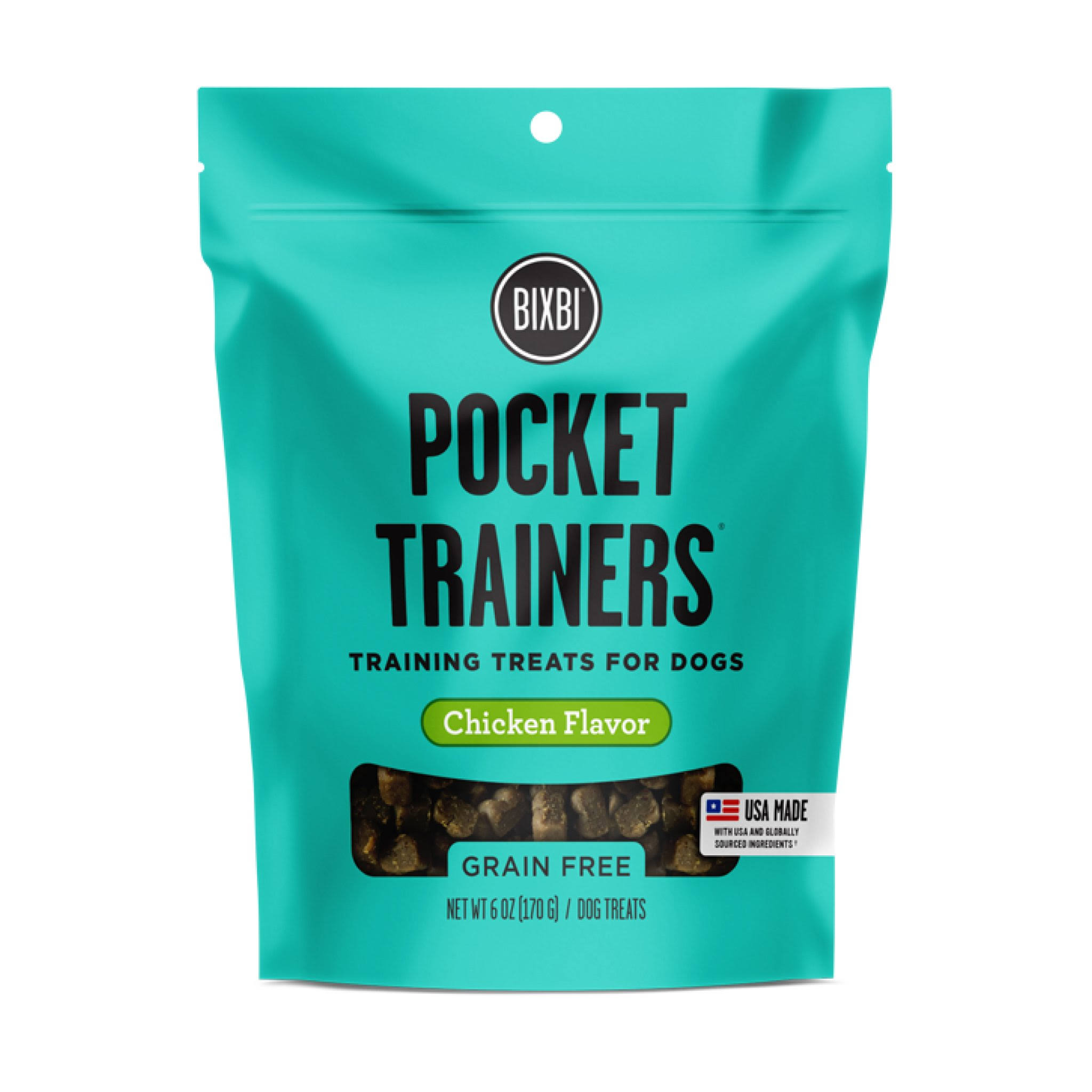 Bixbi Chicken Pocket Trainers Dog Treats, 6 oz