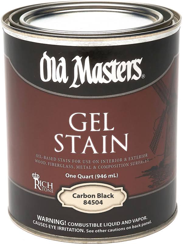 Old Masters 84504 qt Carbon Black Gel Stain