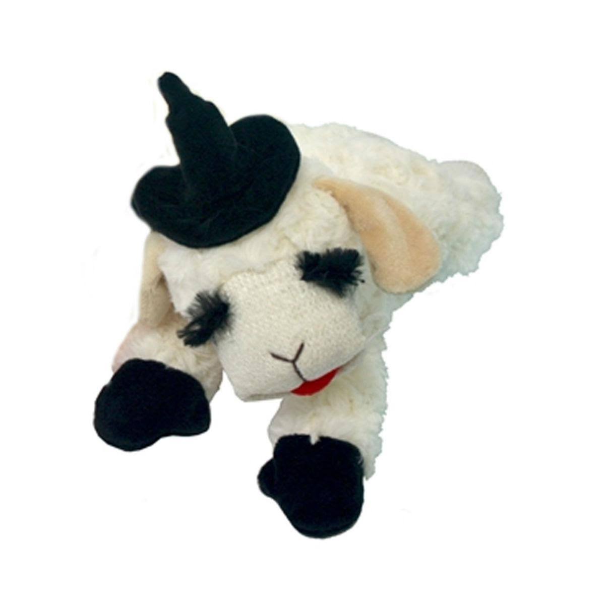 Multipet Halloween Lamb Chop Dog Toy - Black Witches Hat - Small
