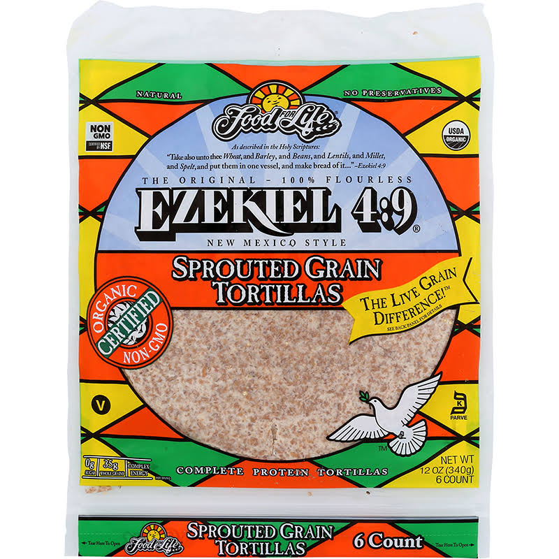 Org Ezekiel 4.9 Sprouted Whole Grain Tortillas 320g