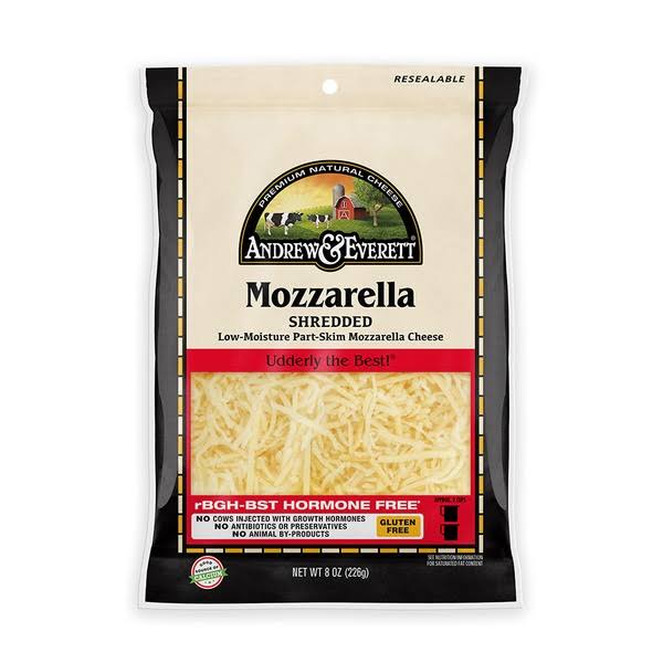 Andrew and Everett Shredded Mozzarella Cheese - 8oz
