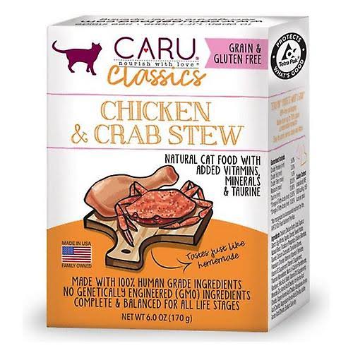 Caru Natural Cat Food - Chicken and Crab Stew, 6oz
