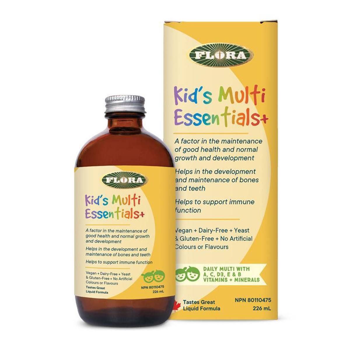 Flora | Kid's Multi Essentials+ Liquid Formula 226 mL