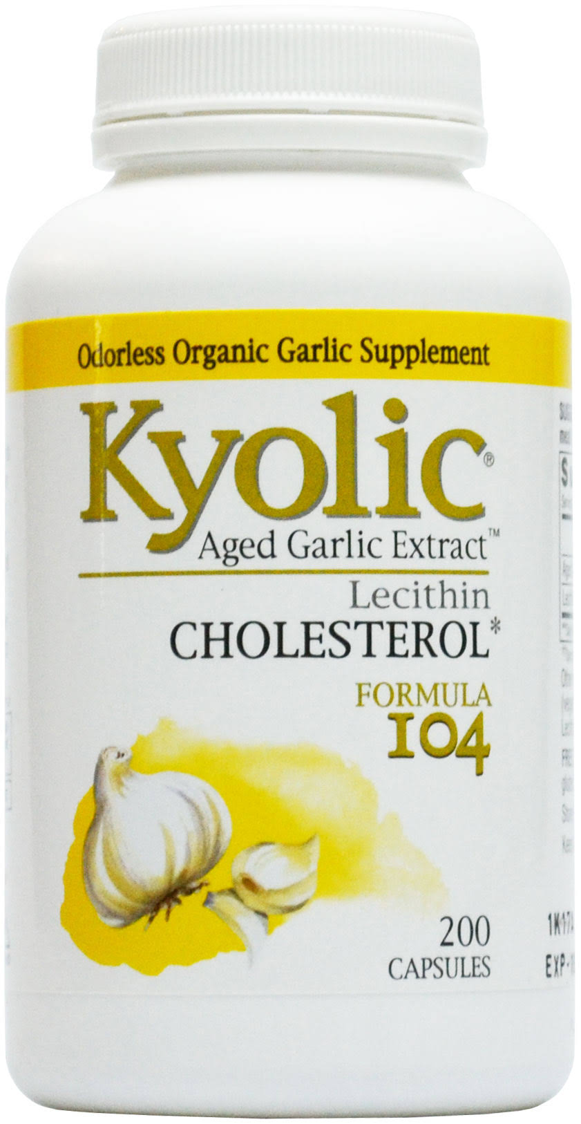 Kyolic Aged Garlic Extract Formula 104 - 200 Capsules