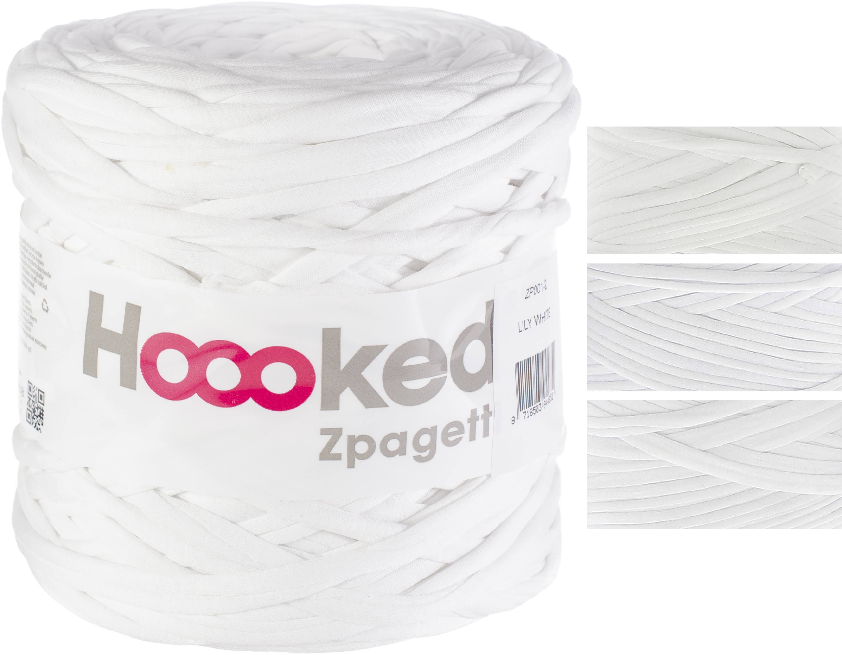 Hoooked Lily White Zpagetti Yarn One-Size