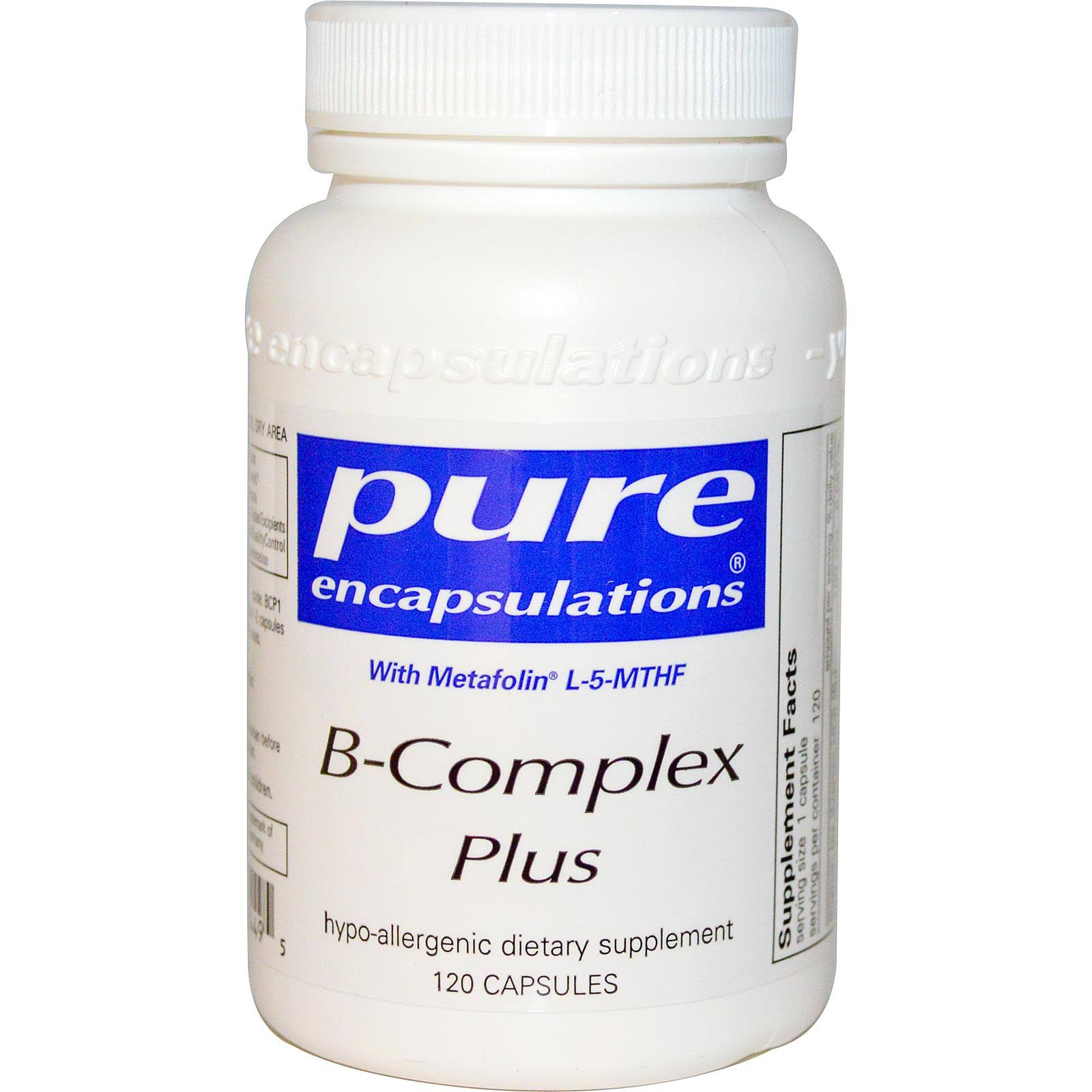 Pure Encapsulations B-complex Plus Supplement - 120 Vegetable Capsules