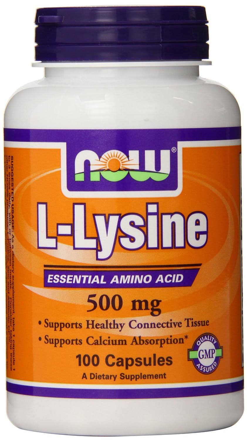 Now Foods L-Lysine - 500mg, 100 Tablets