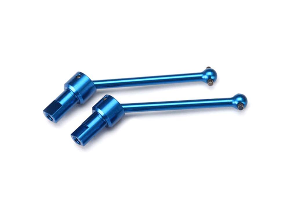 Traxxas 7650R Blue-Anodized Aluminum Front & Rear Driveshaft Assembly - 1 Pair