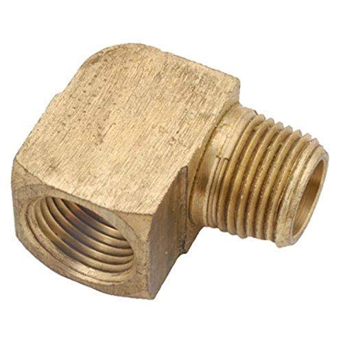 Anderson Street Pipe Elbow - 90 Degrees, 1/8" FIP X MIP, 1000 PSI, Brass