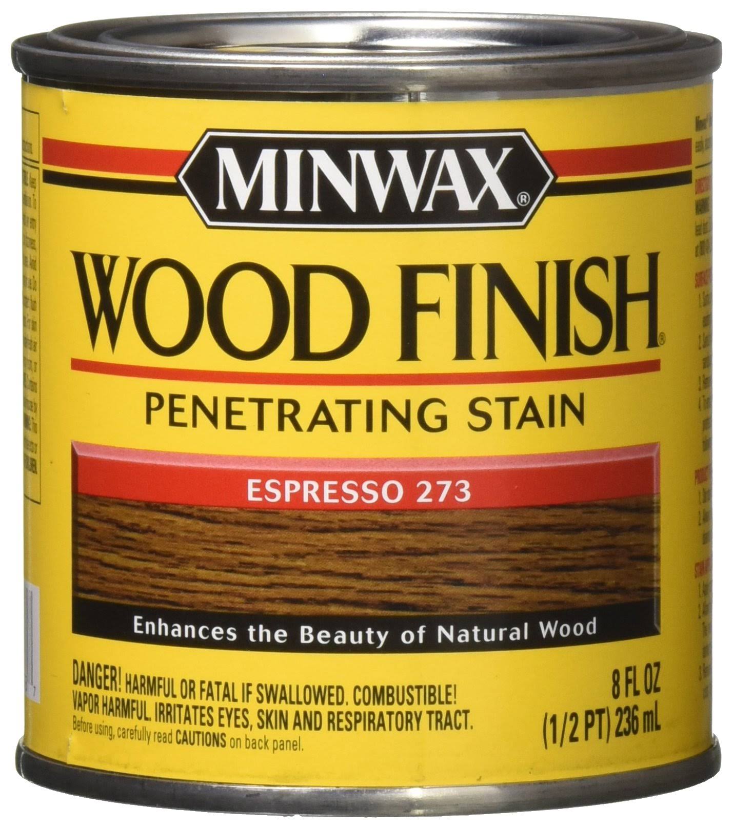 Minwax Wood Finish Oil-Based Interior Stain - 273 Espresso, 8oz