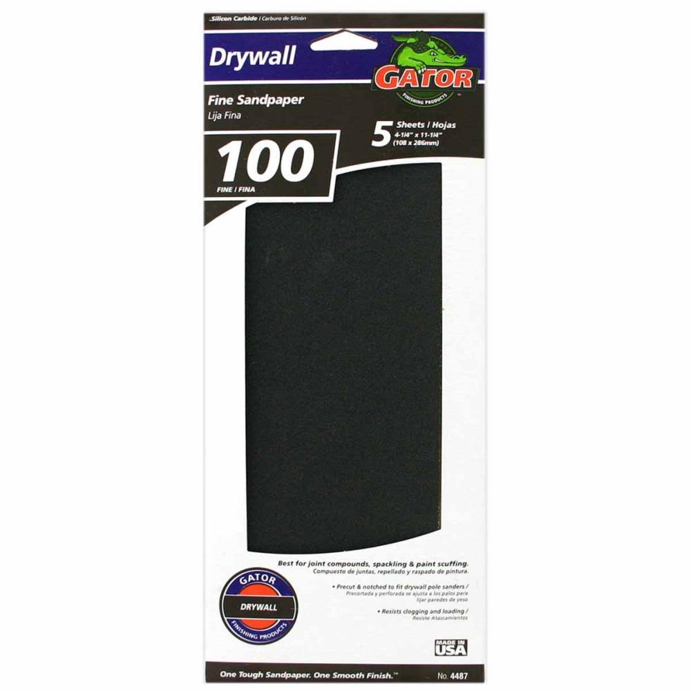 Ali Industries 5-Pack 100-Grit Drywall Paper 4487