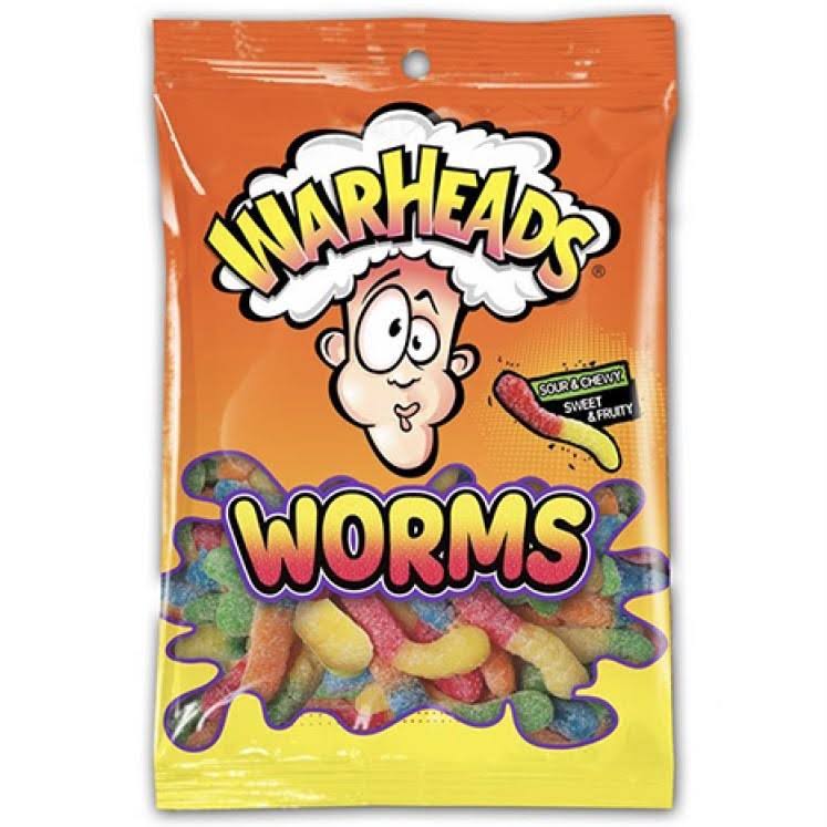 WarHeads Sour Worms (142g Bag)
