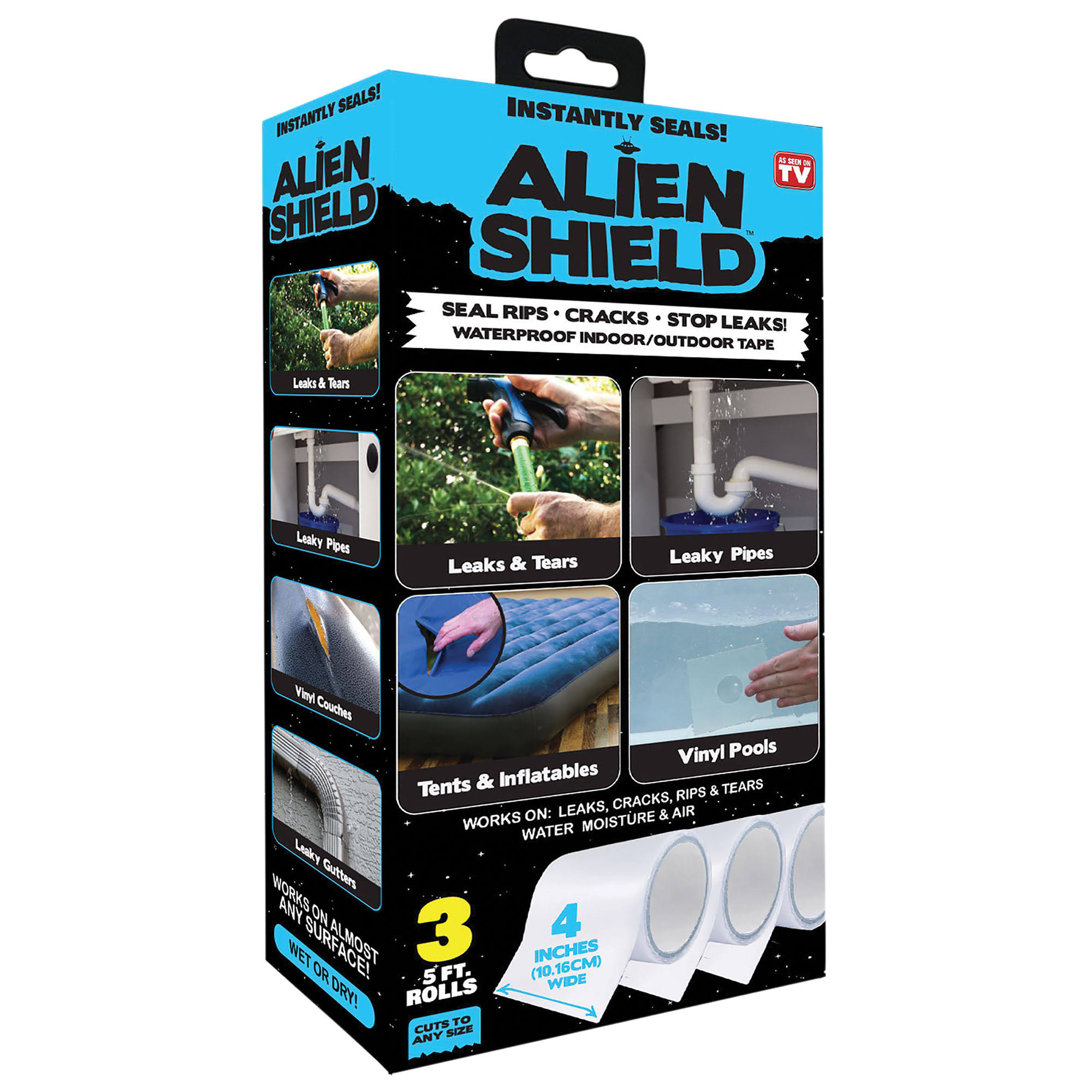 Alien Shield - Sealing tape, 3 rolls of 5ft.