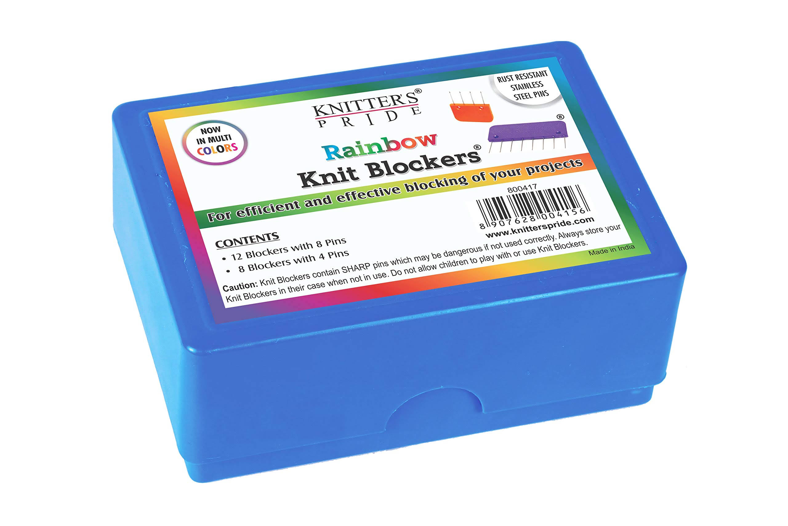 Knitter's Pride Rainbow Knit Blockers Package of 20