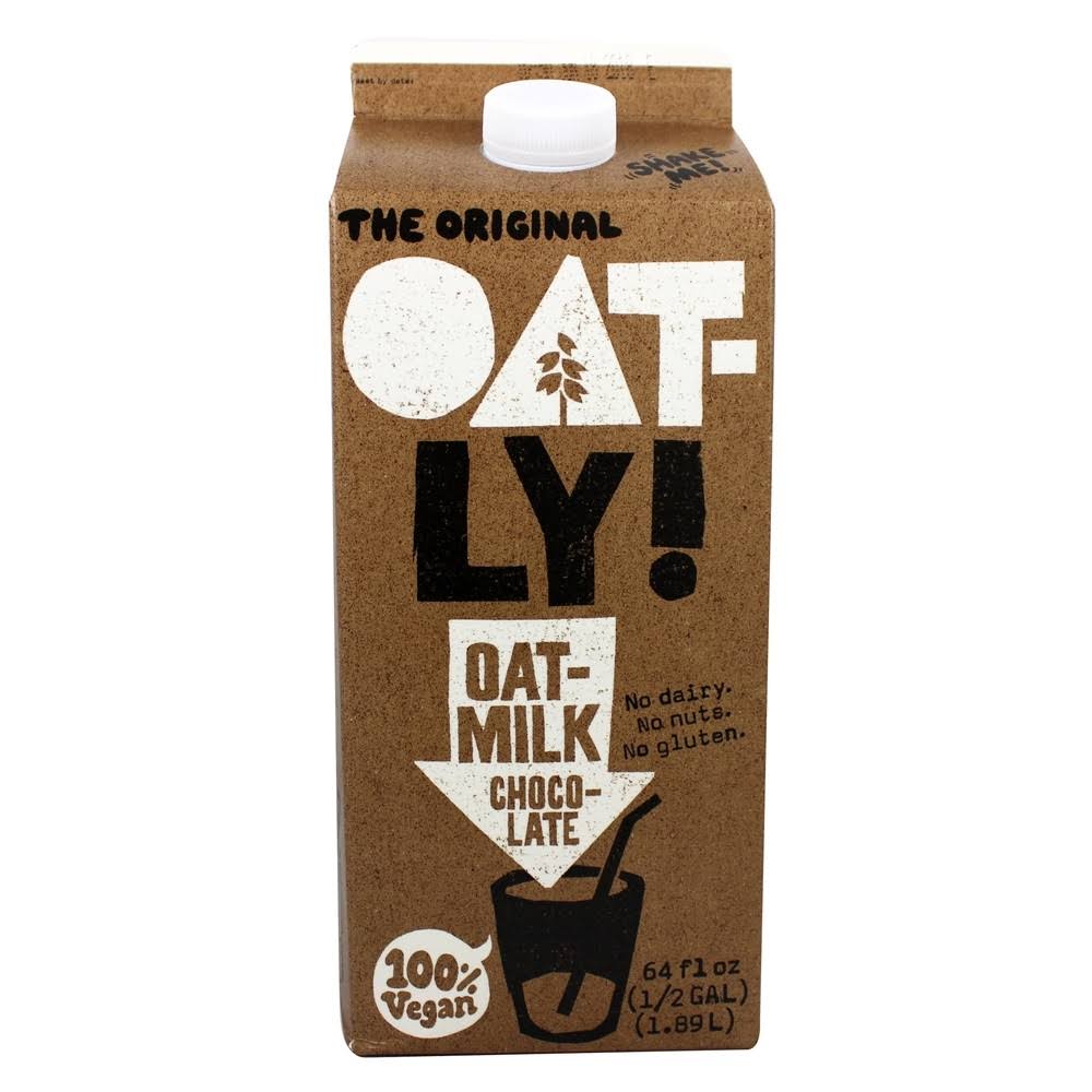 Oatly Oat-Milk, Chocolate - 64 fl oz