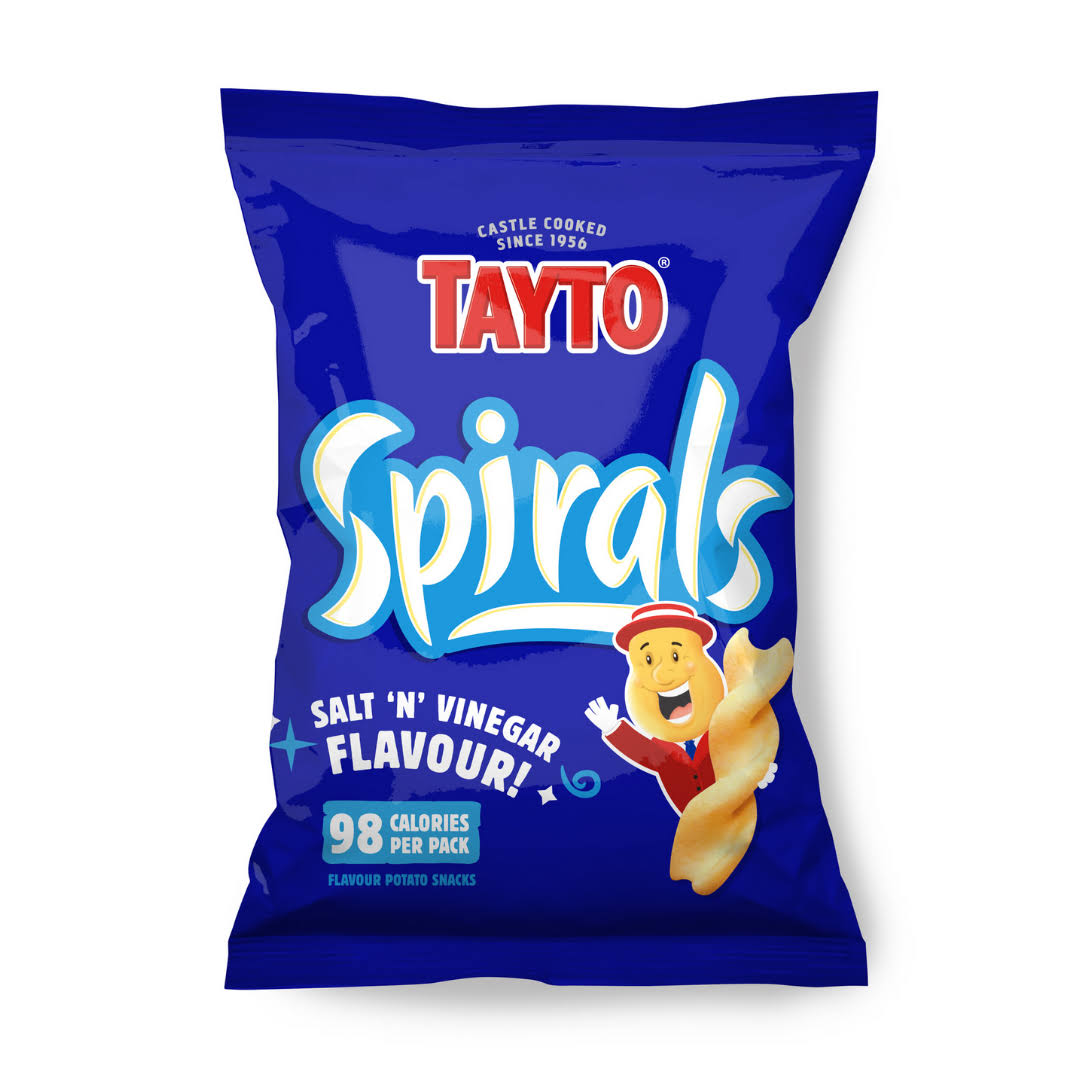Tayto - Spirals Salt & Vinegar 60g (16 Pack)