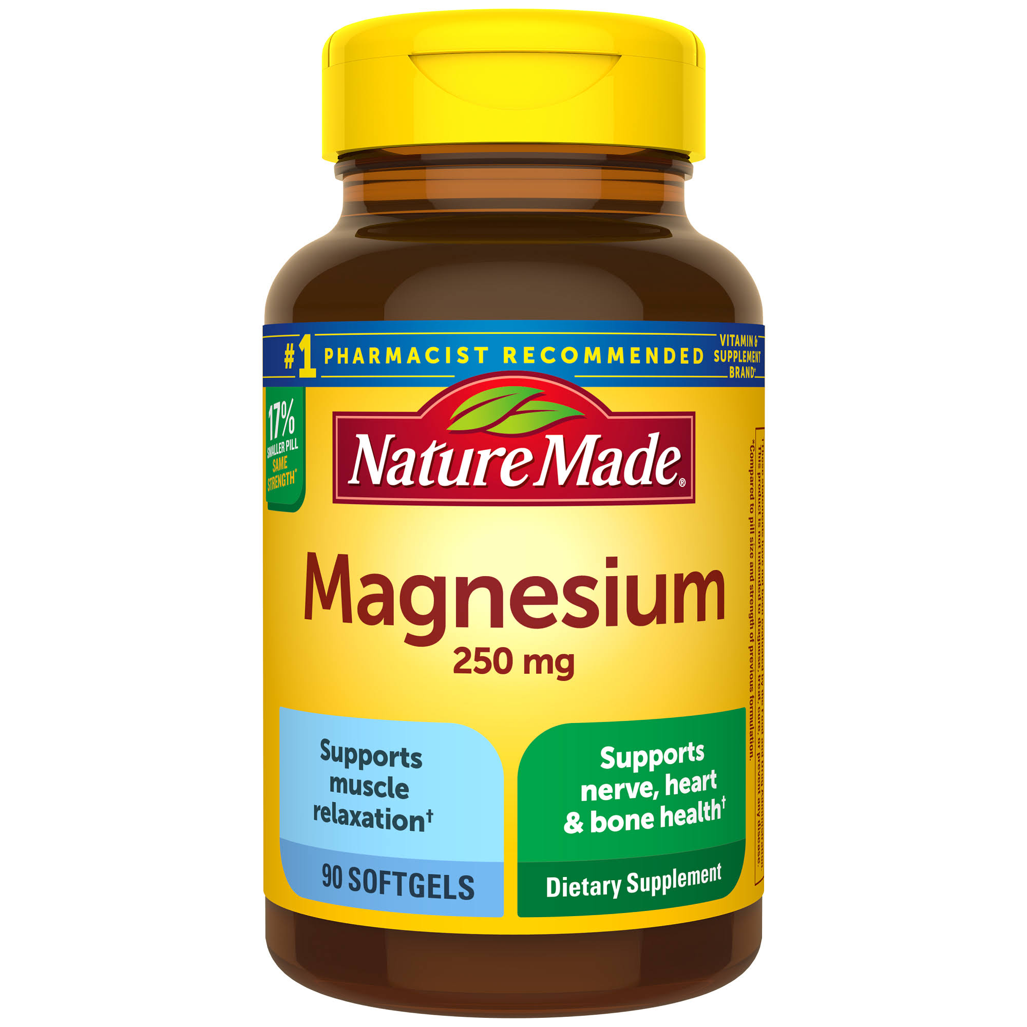 Nature Made Magnesium Dietary Supplement - 250mg, 90 Liquid Softgels