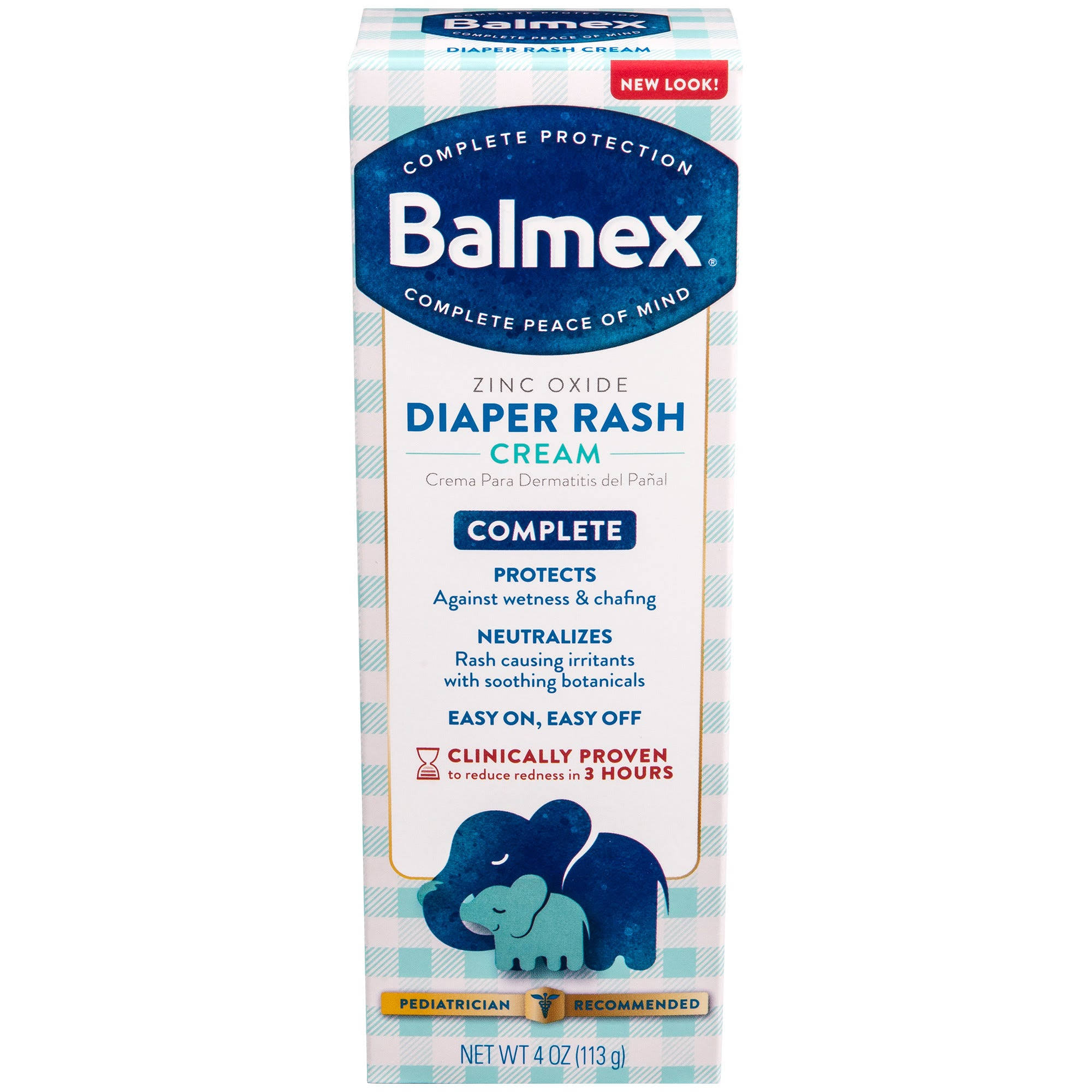 Balmex Complete Protection Baby Diaper Rash Cream, 4 oz