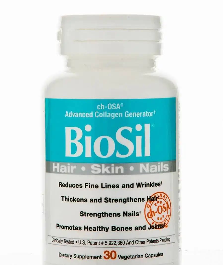 BioSil Skin Hair Nails - 30 Vegetarian Capsules