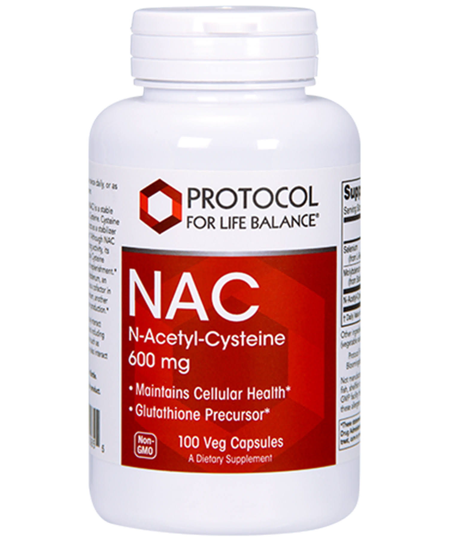 Protocol for Life Balance - NAC (N-Acetyl Cysteine) 600 mg -