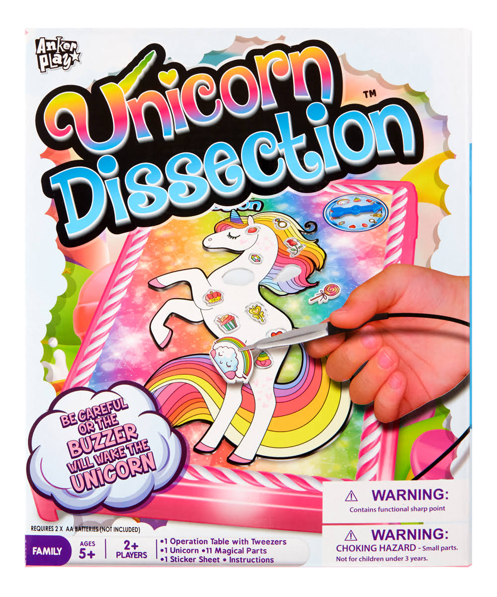 Play 2 Play Unicorn Dissection Board Game, Electronic Novelty Game, Children Ages 3+
