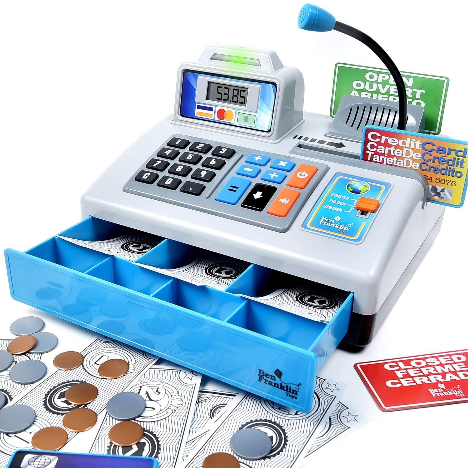 Ben Franklin Toys Talking Cash Register Toy