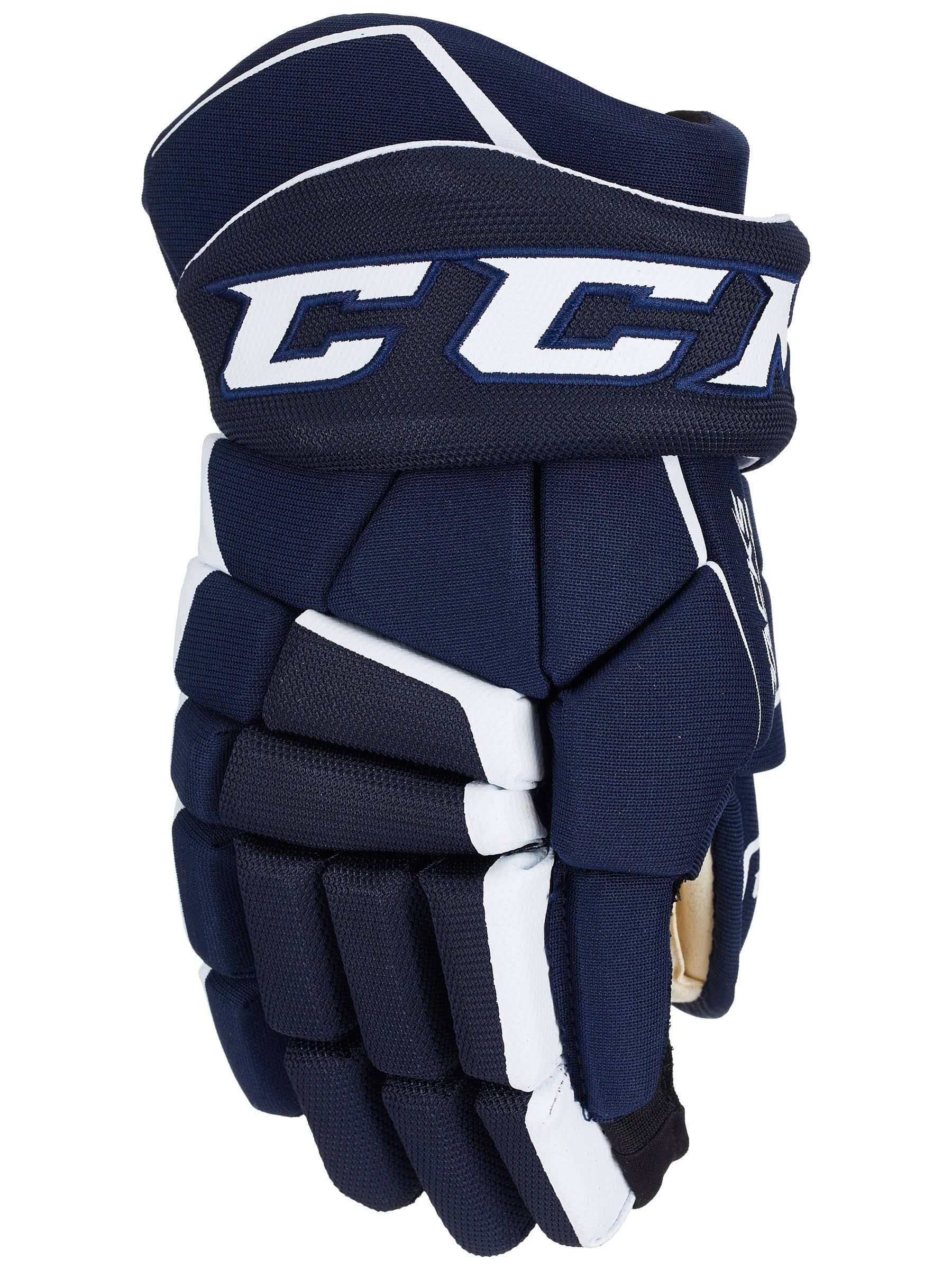 CCM Tacks 9040 Hockey Gloves - Junior - Navy/White - 11.0"