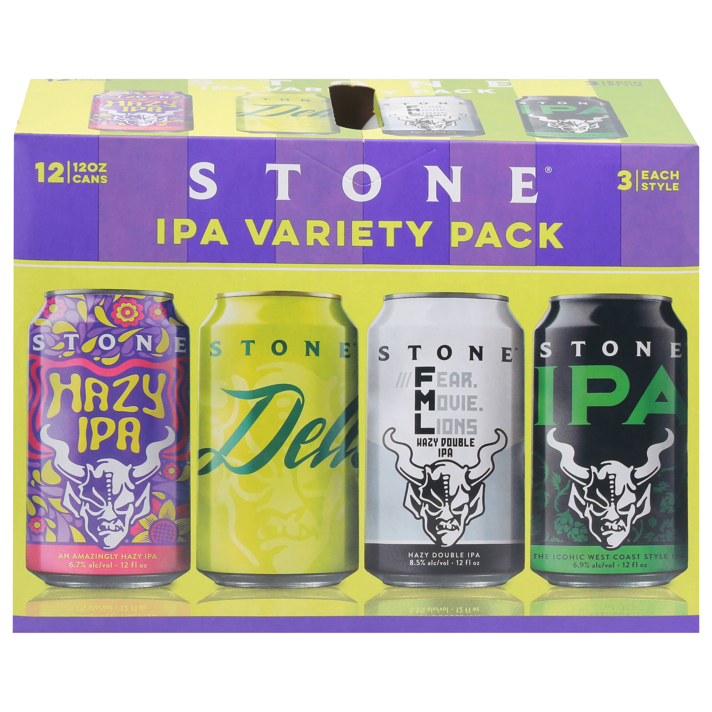 Stone - Ipa Variety (12 Pack cans)