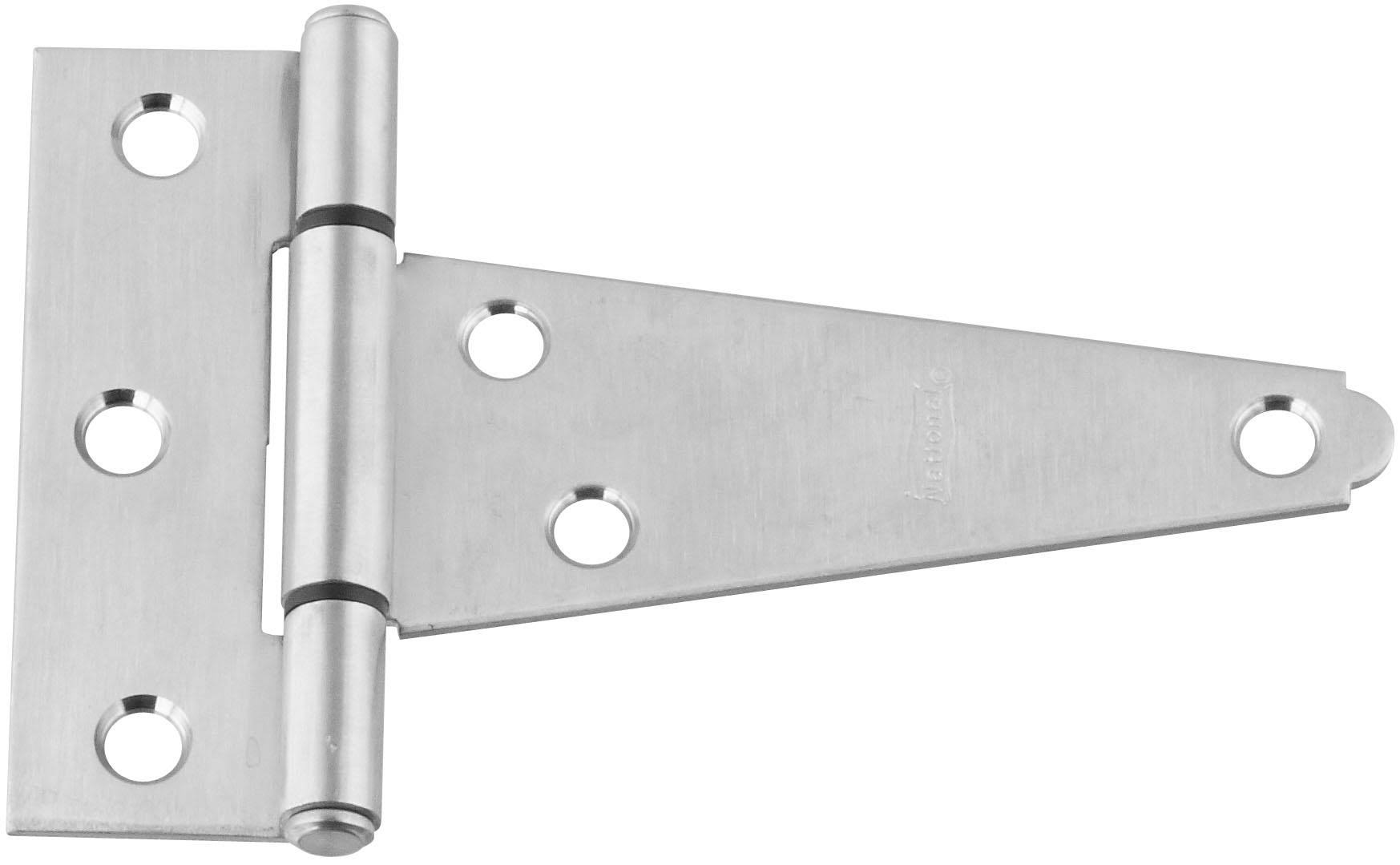 National Hardware V285 Extra Heavy T Hinge in Stainless Steel - 4"