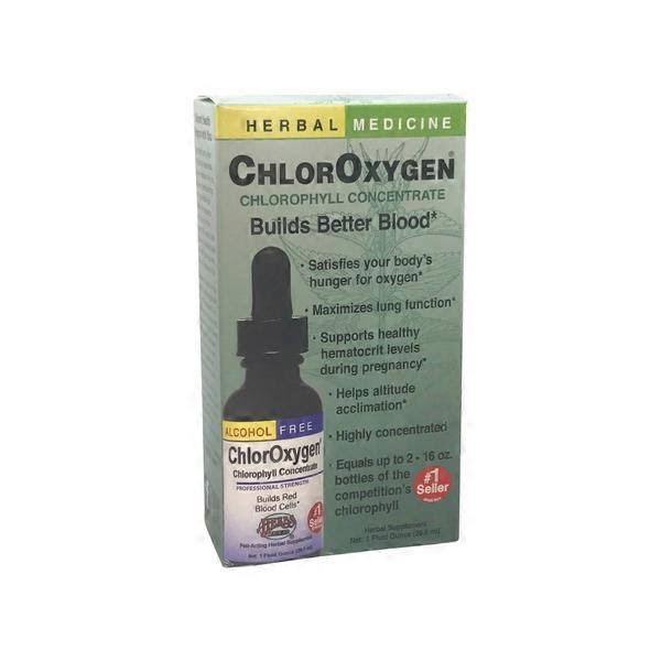 Chloroxygen, Chlorophyll Concentrate, Alcohol Free, 1 fl oz (30 ml), Herbs etc.