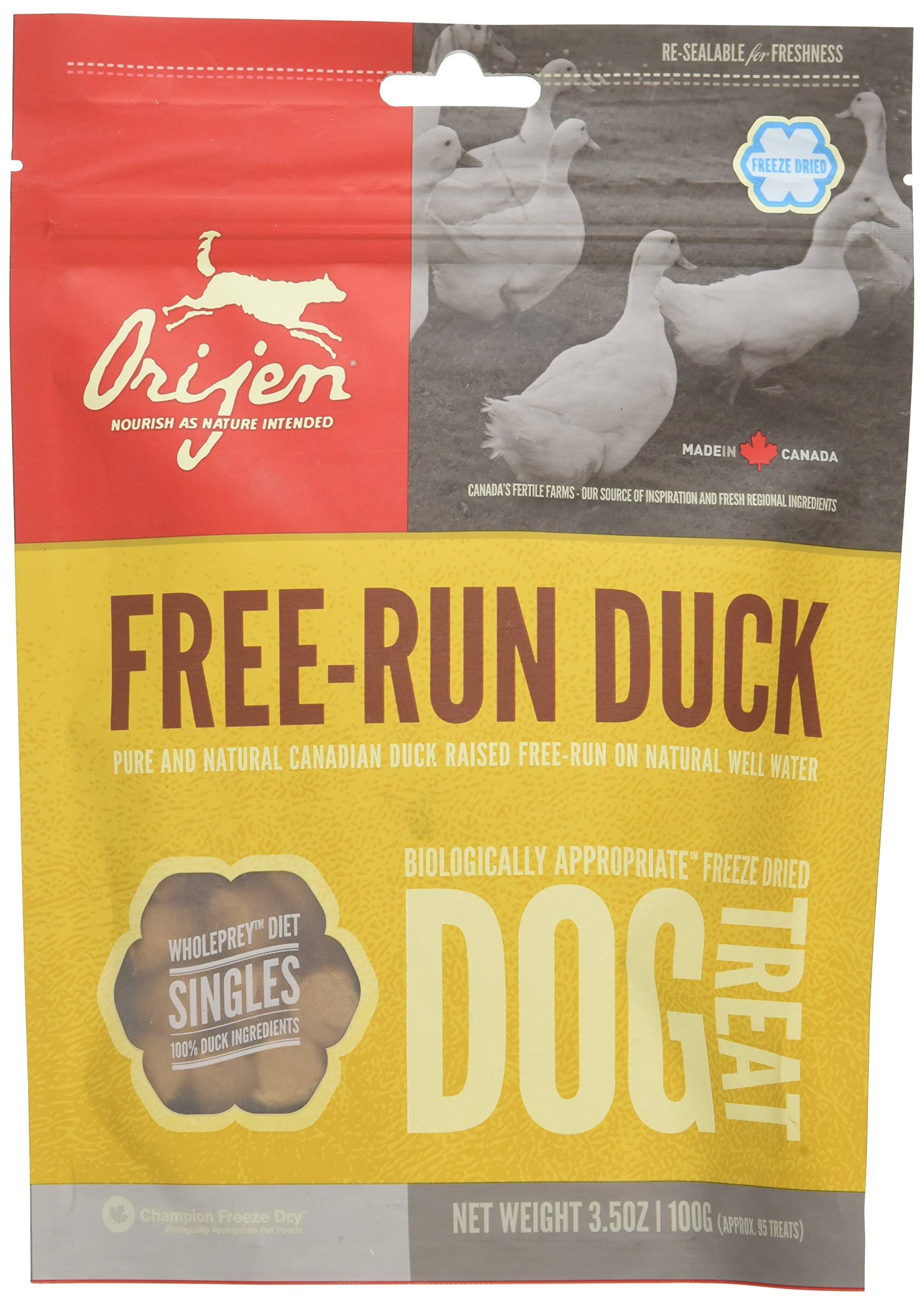 Orijen Freeze Dried Dog Treats - 3.5oz, Free Run Duck
