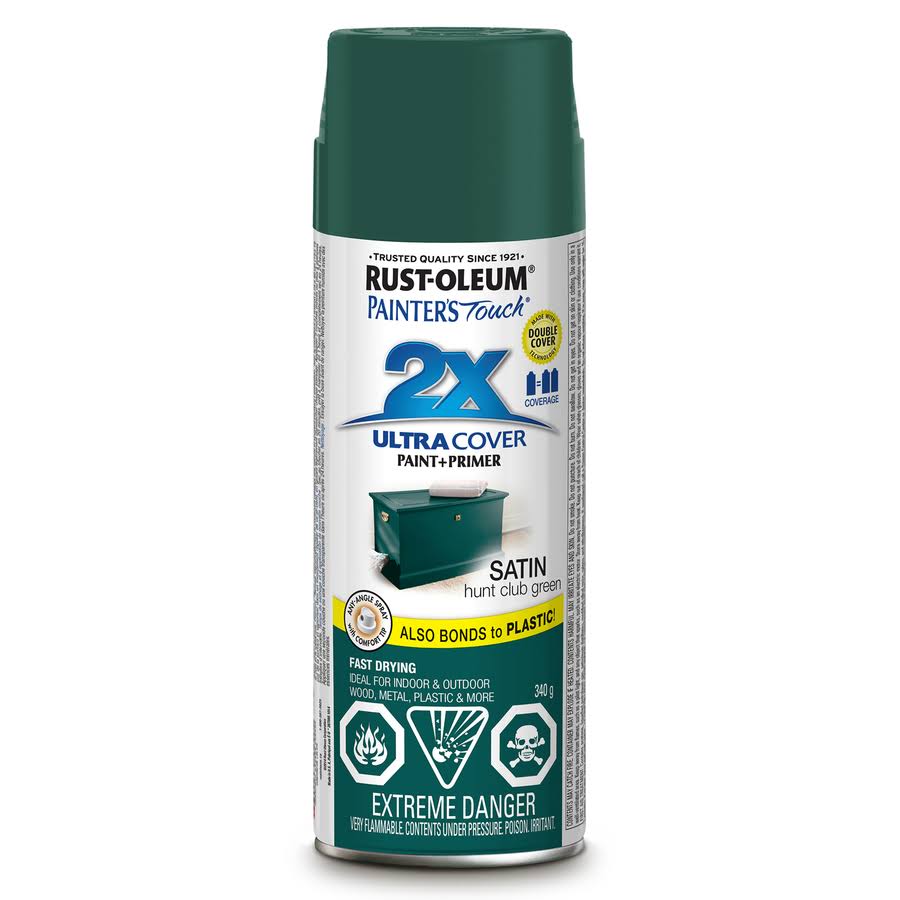 Rust-Oleum Painter's Touch Ultra Cover Spray Paint - Hunt Club Green, 12oz