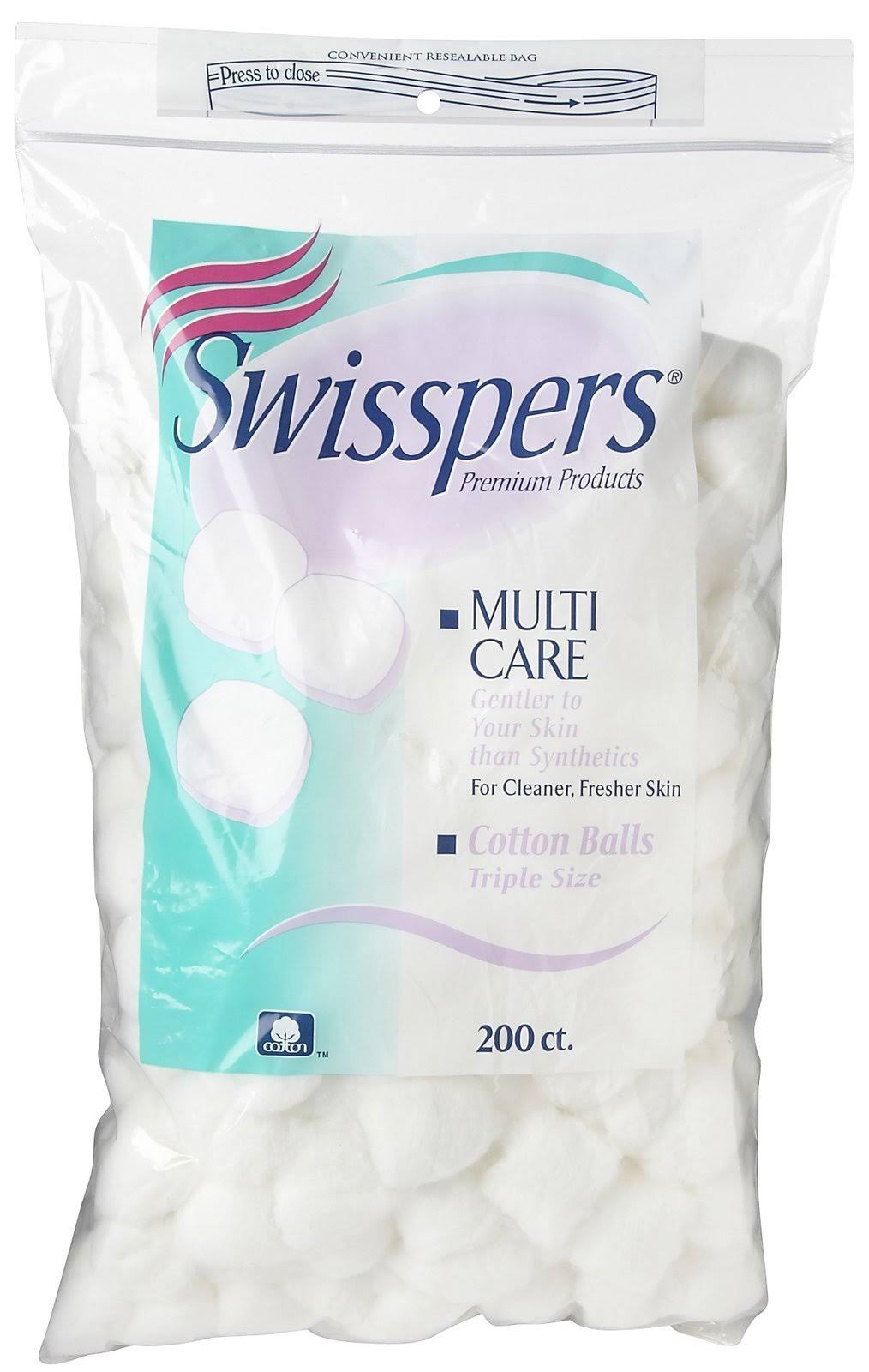 Swisspers Multicare Cotton Balls - 200 Pack