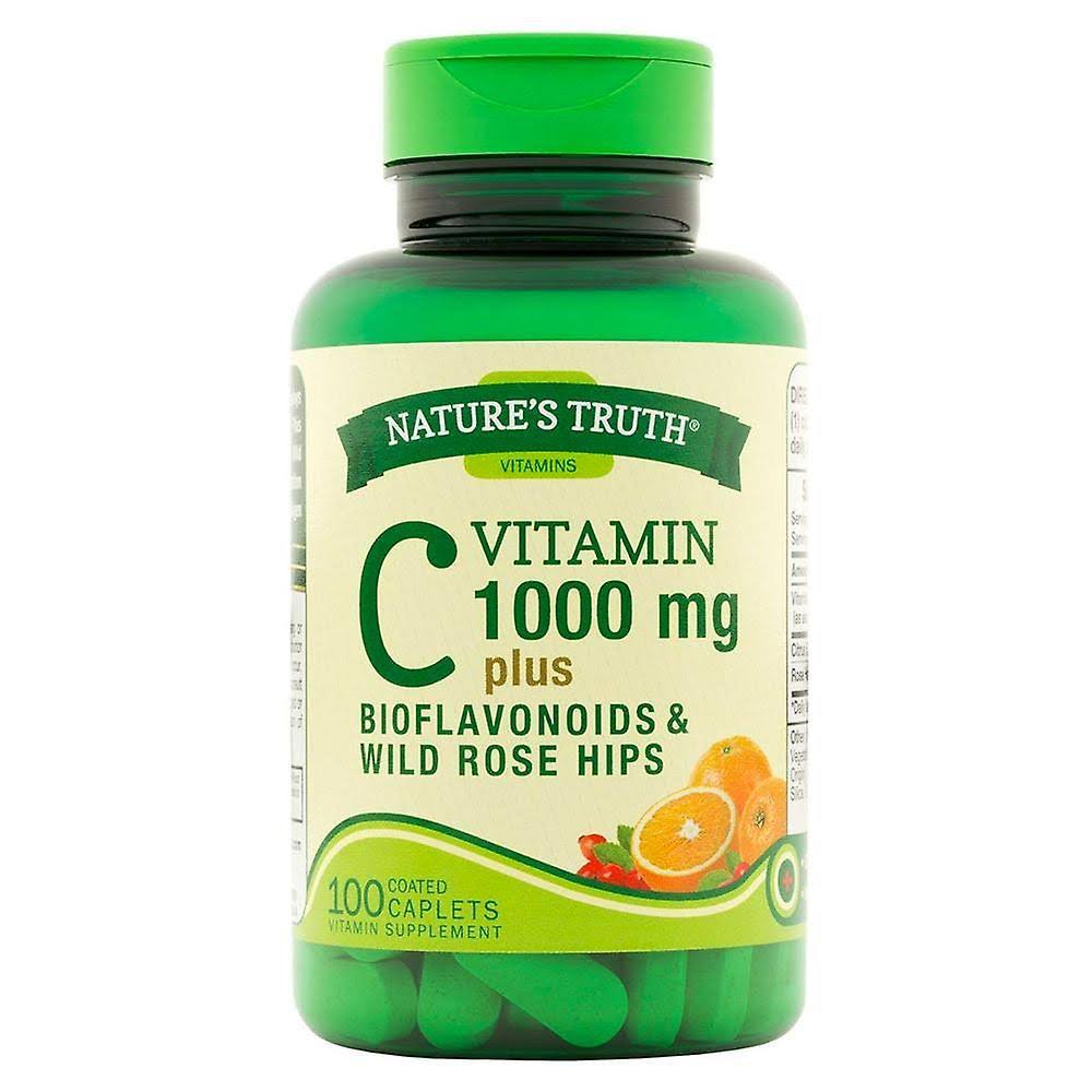Nature's truth vitamin c, 1000 mg, coated caplets, 100 ea