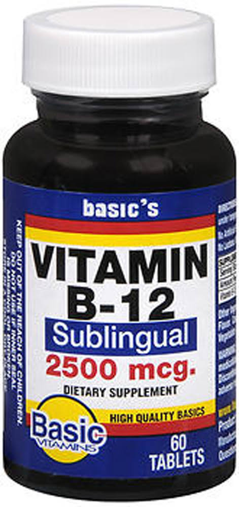 Basic Vitamins Vitamin B-12 - 60 Tabs