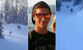 Snowboarder videoed pursuing moose down ski.