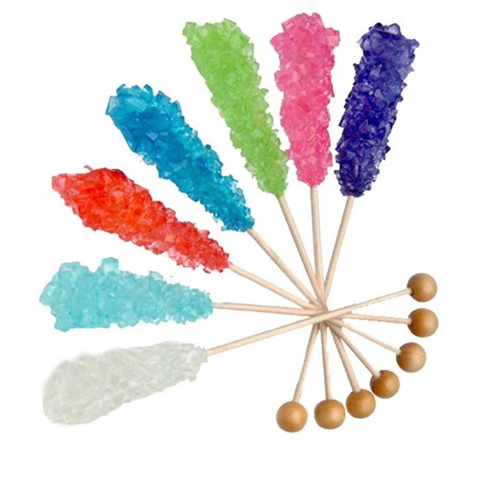 Fun Express Crystal Rock Candy Pops, Assorted - 1 count