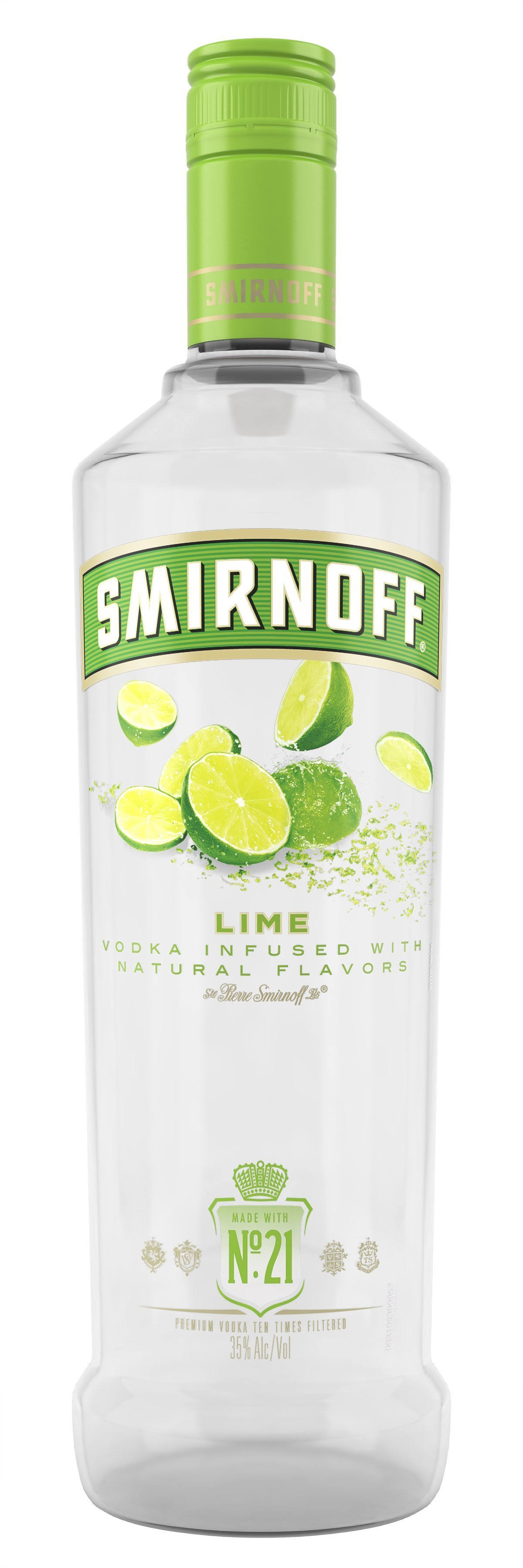 Smirnoff Vodka, Lime Flavored - 750 ml