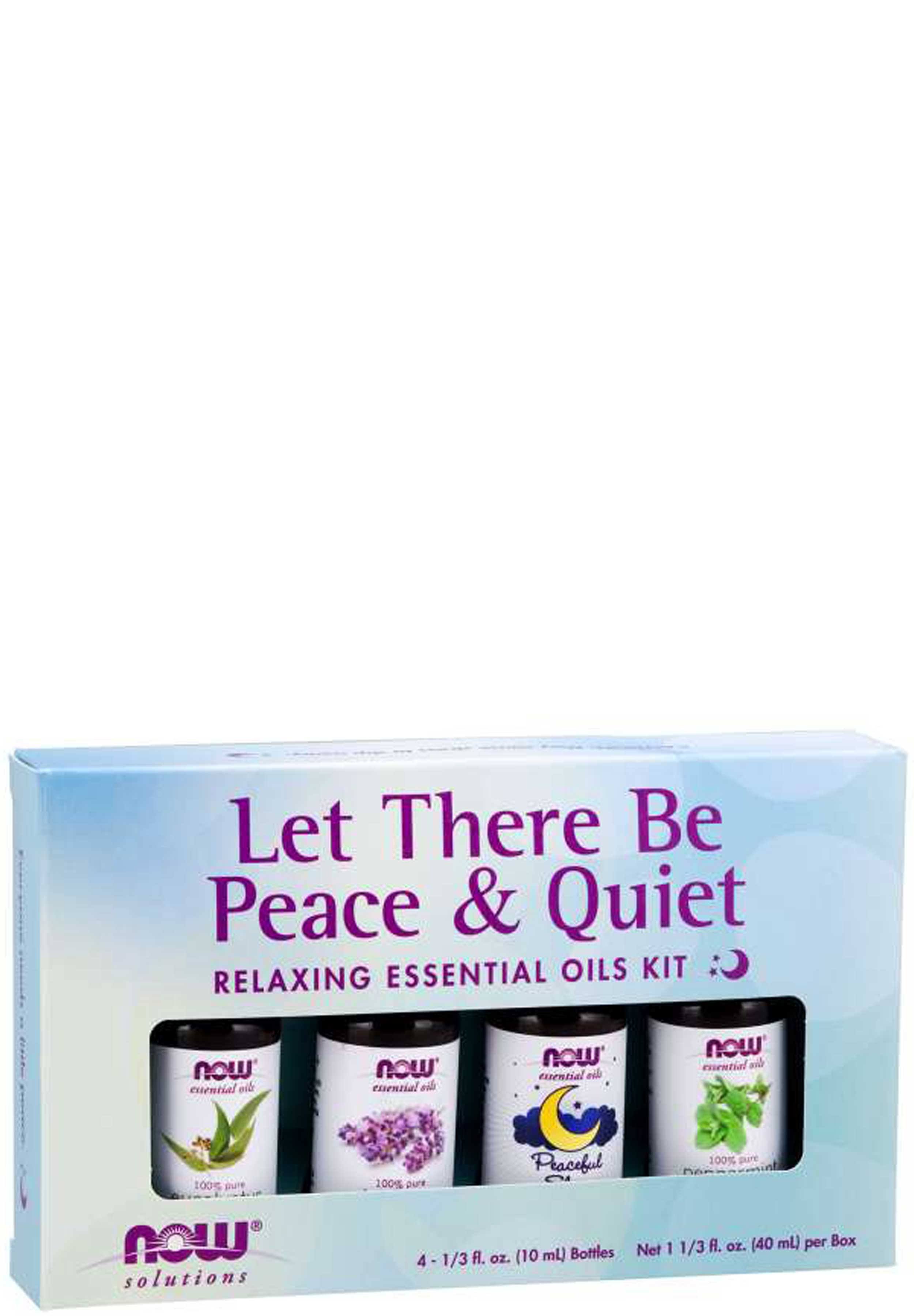 Now Foods Let There Be Peace & Quiet Relaxing Essential Oils Kit - 4 Oils