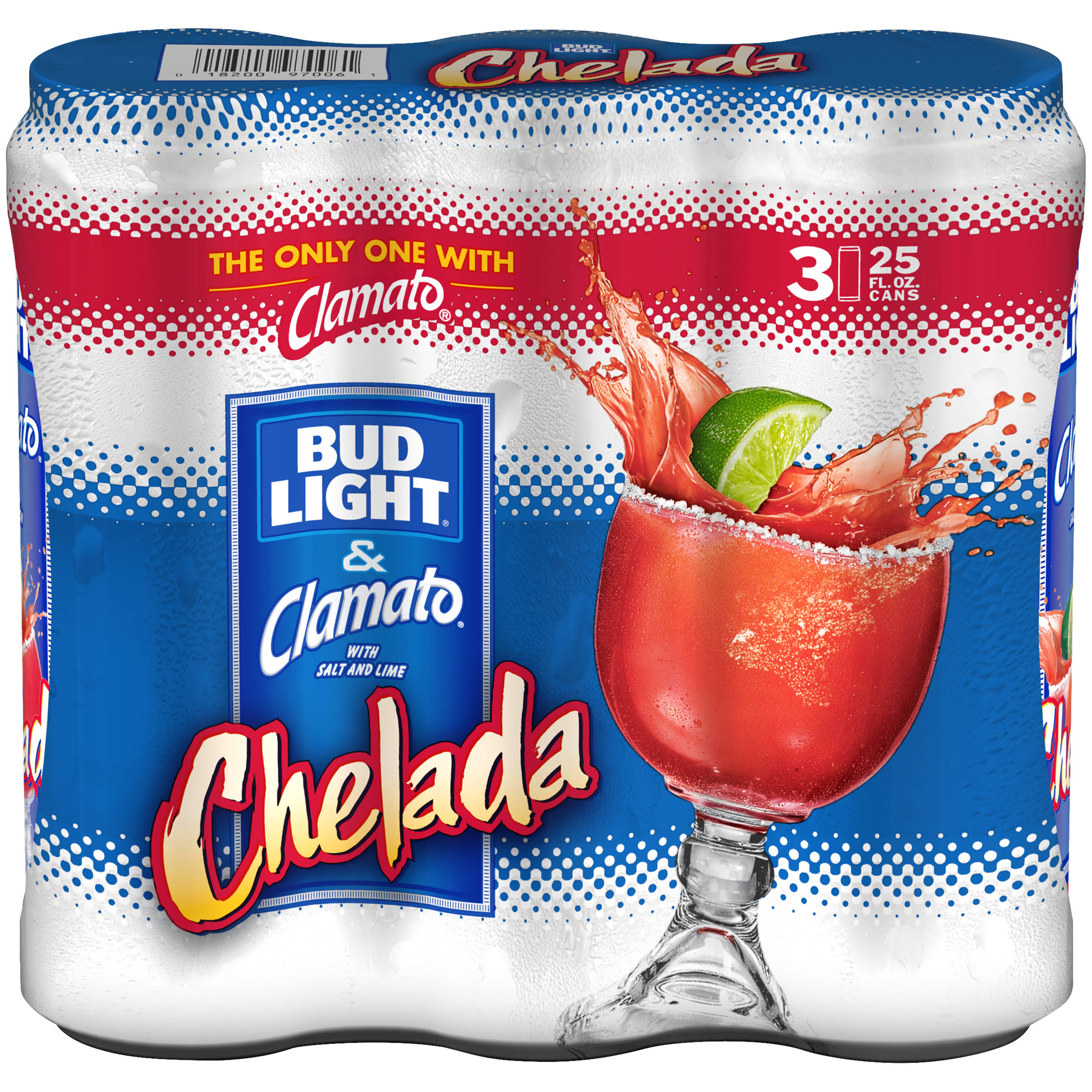 Bud Light Chelada Beer, Chelada, Original - 3 pack, 25 fl oz cans