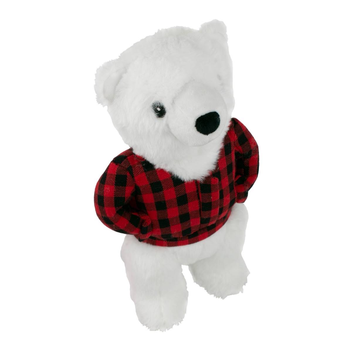 Tall Tails Plush Polar Bear with Jacket Dog Toy