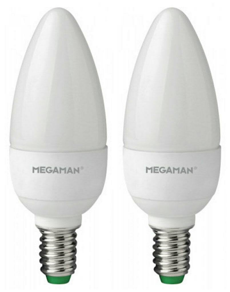 Megaman 142512 Dimmable LED Candle Light Bulb Opal E14 Warm White 5.5W