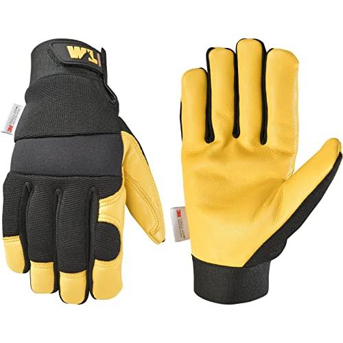 Wells Lamont Grain Cowhide Leather Hybrid Thinsulate Winter Gloves